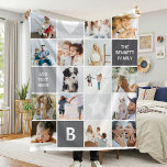 Modern Personalised Photo Collage Keepsake Fleece Blanket<br><div class="desc">It's time to give your loved ones something extra special, something that's truly unique and that they'll never forget. Show them how much you care with the Personalised Gift Fleecy Blanket. This blanket is perfect for snuggling up on those long winter nights, or simply to display in any room of...</div>
