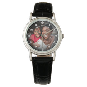Modern Personalised Photo & Custom Text Women's Watch