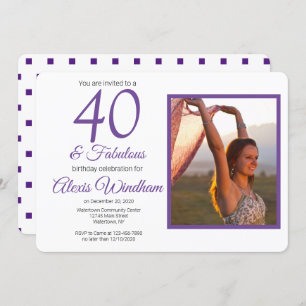 Modern personalised photo invitation