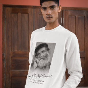 Modern Personalised Photo Memorial Sweatshirt