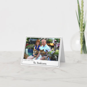 Modern Personalised Photo Stationery Note Card