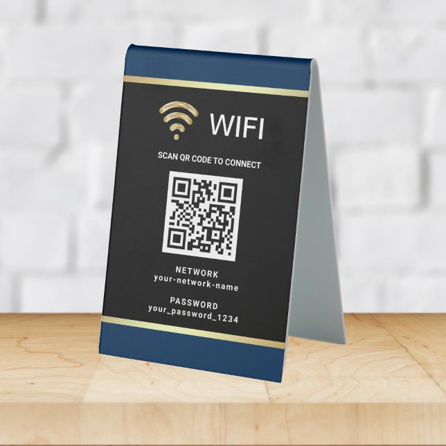 Modern Personalised QR Code Wifi Network Password (Creator Uploaded)