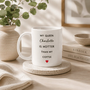 Modern Personalised Queen Coffee Mug