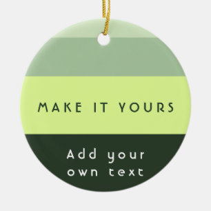 Modern Personalised Quote Print Ceramic Tree Decoration