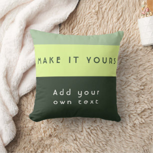 Modern Personalised Quote Print Cushion