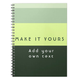 Modern Personalised Quote Print Notebook