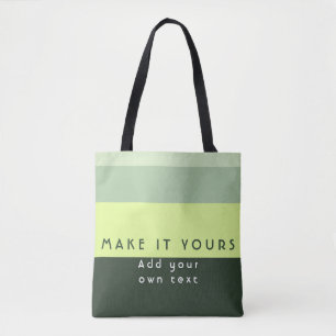 Modern Personalised Quote Print Tote Bag