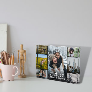 Modern Personalised Sisters 7 Photo Collage