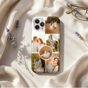 Modern Personalised Six Photo Collage iPhone 16 Pro Max Case