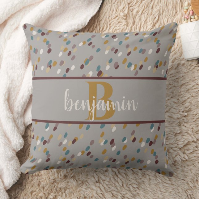 Modern Personalised Throw Pillow (Blanket)