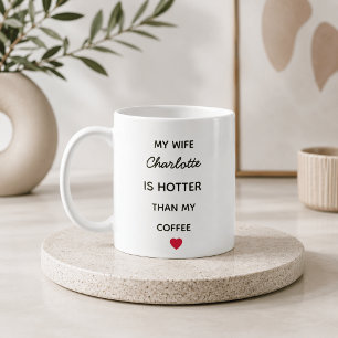 Modern Personalised Wife Coffee Mug