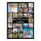 Modern Personalized 21 Photo Collage Custom Color