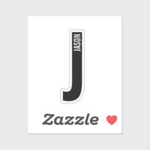 Modern Personalized Bold Monogram and Name