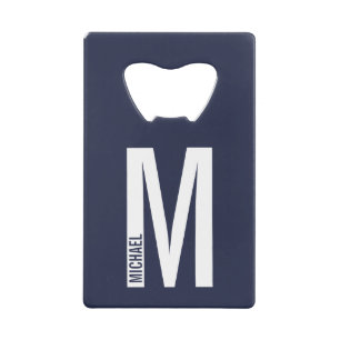 Modern Personalized Bold Monogram and Name