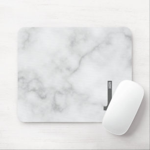 Modern Personalized Bold Monogram and Name Mouse Mat