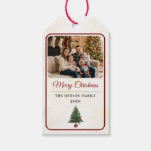 Modern Personalized Family Photo Christmas