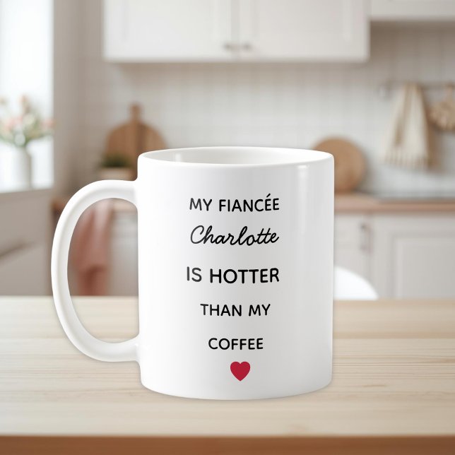Modern Personalized Fiancée Coffee Mug (Creator Uploaded)
