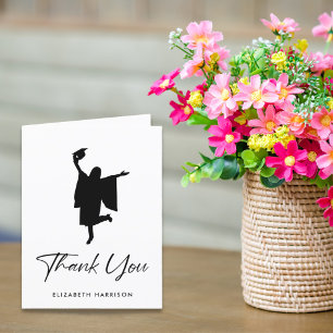Modern Personalized Graduation Thank You Card
