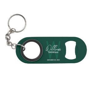 Modern Personalized Groomsman's Monogram and Name