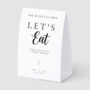 Modern Personalized Minimalistic Wedding Food