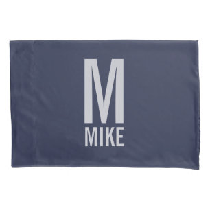 Modern Personalized Monogram and Name Pillowcase