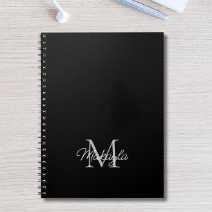 Modern Personalized Monogram Name Notebook