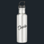 Modern Personalized Name 710 Ml Water Bottle<br><div class="desc">Personalized custom name design in a modern font.</div>