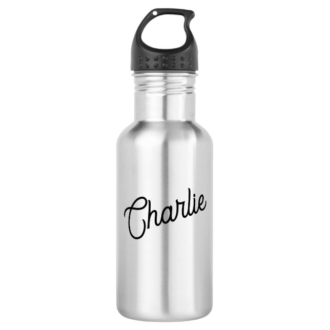 Modern Personalized Name 710 Ml Water Bottle (Front)