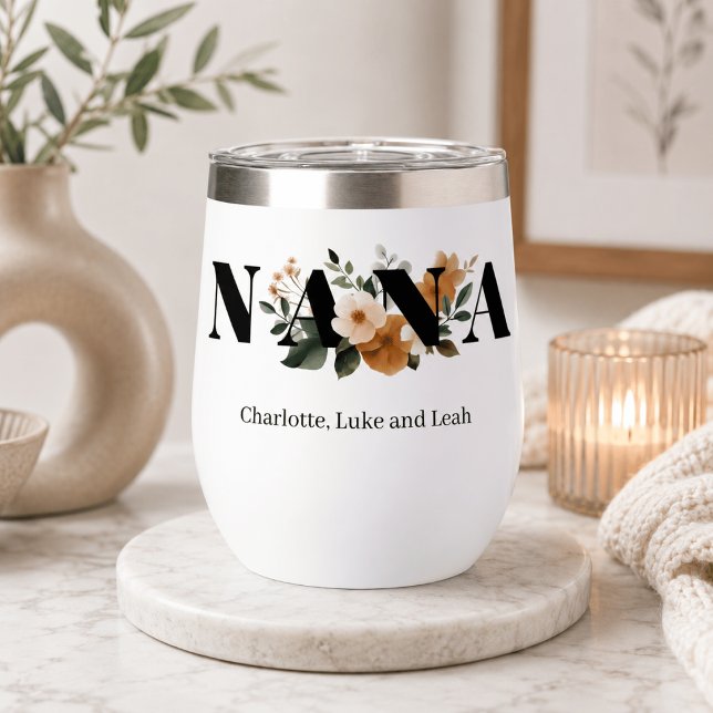 Modern Personalized Nana Floral Gift (Creator Uploaded)