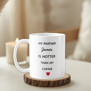 Modern Personalized Partner Coffee Mug