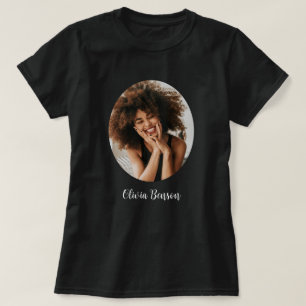 Modern Personalized Photo and Name Create your own T-Shirt