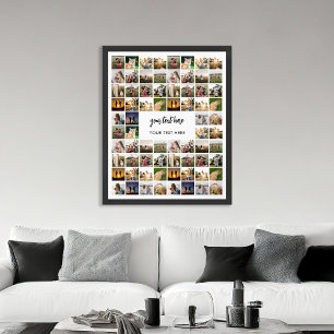 Modern Personalized Photo Collage Poster