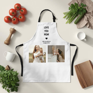 Modern Personalized Photo Gift for Mom Apron