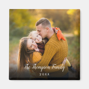 Modern Personalized Photo Magnet