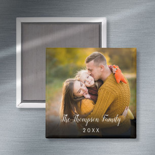 Modern Personalized Photo Magnet