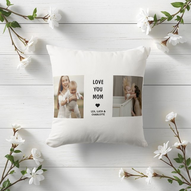 Modern Personalized Photo Pillow for Mom (Creator Uploaded)