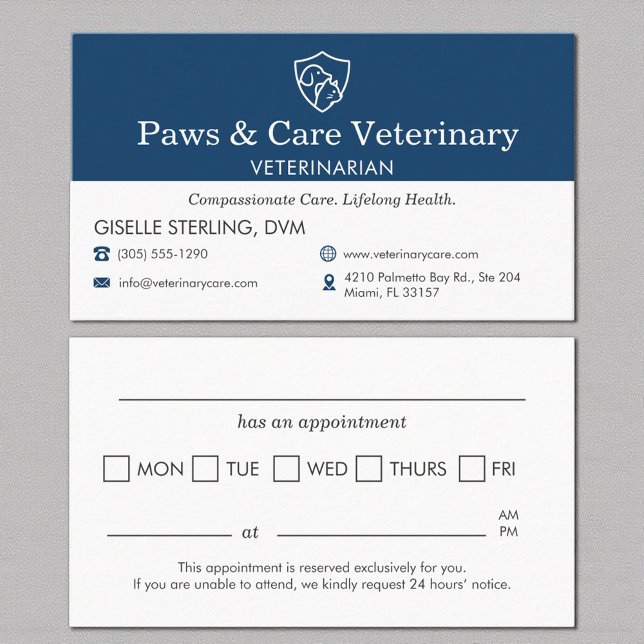 Modern Pet Appointment Reminder Veterinarian (Creator Uploaded)