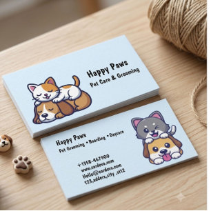 Modern Pet Care Business Card