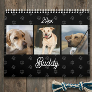 Modern Pet Lovers Dog Photo Calendar