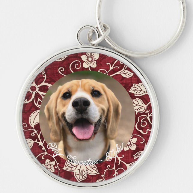 Modern Pet Memorial Keychain (Front)