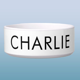 Modern Pet Name Personalised Bowl