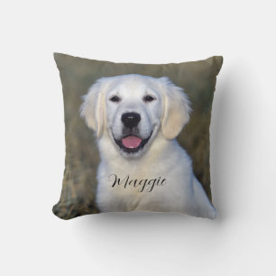Modern Pet Photo Name Cushion
