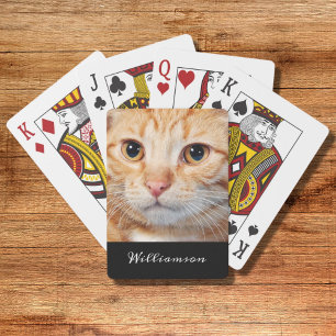 Modern Pet Photo Playing Cards