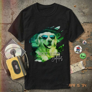 modern Pet Photo Retro Sunglasses and name T-Shirt