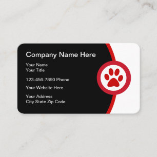 Modern Pet Services Business Card