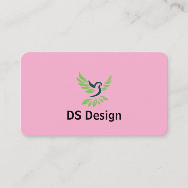 Modern Phoenix Logo Business Card (Front)