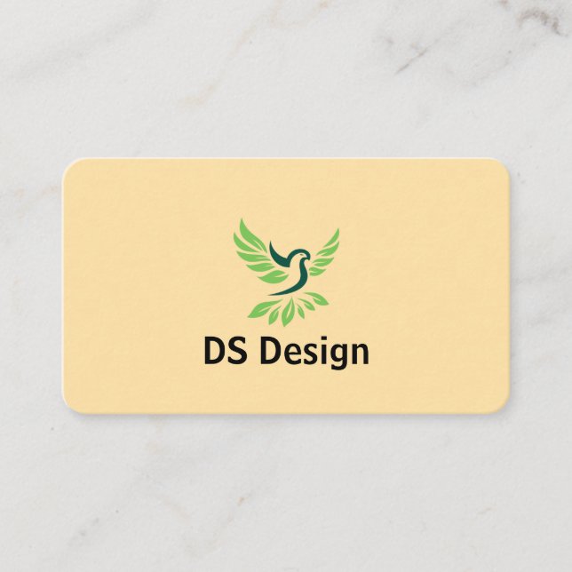 Modern Phoenix Logo Business Card (Front)