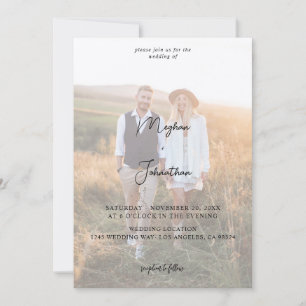 Modern Photo 11 Vertical Wedding -KR Invitation