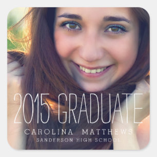 Modern Photo 2015 Graduation Sticker