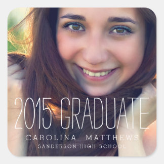 Modern Photo 2015 Graduation Sticker